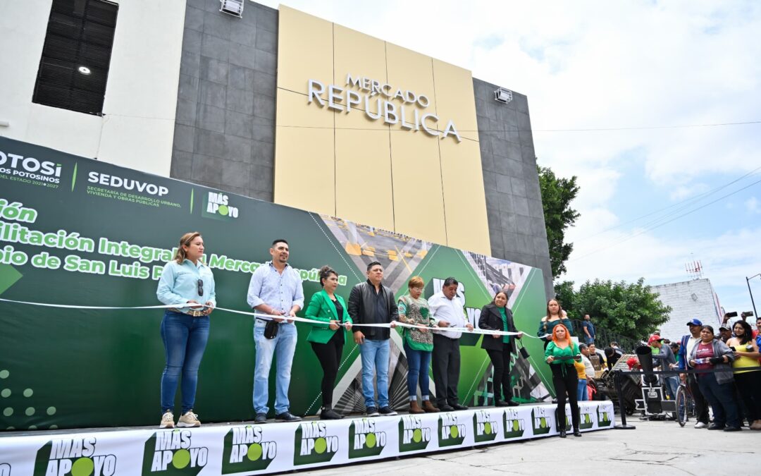 RICARDO GALLARDO ENTREGA REHABILITACIÓN DEL MERCADO REPÚBLICA.