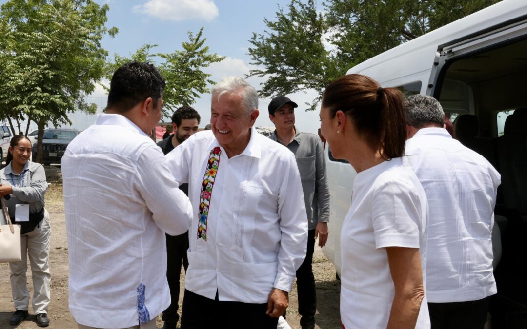 AMLO, CLAUDIA SHEINBAUM Y GALLARDO INAUGURAN SUPERCARRETERA VALLES-TAMAZUNCHALE