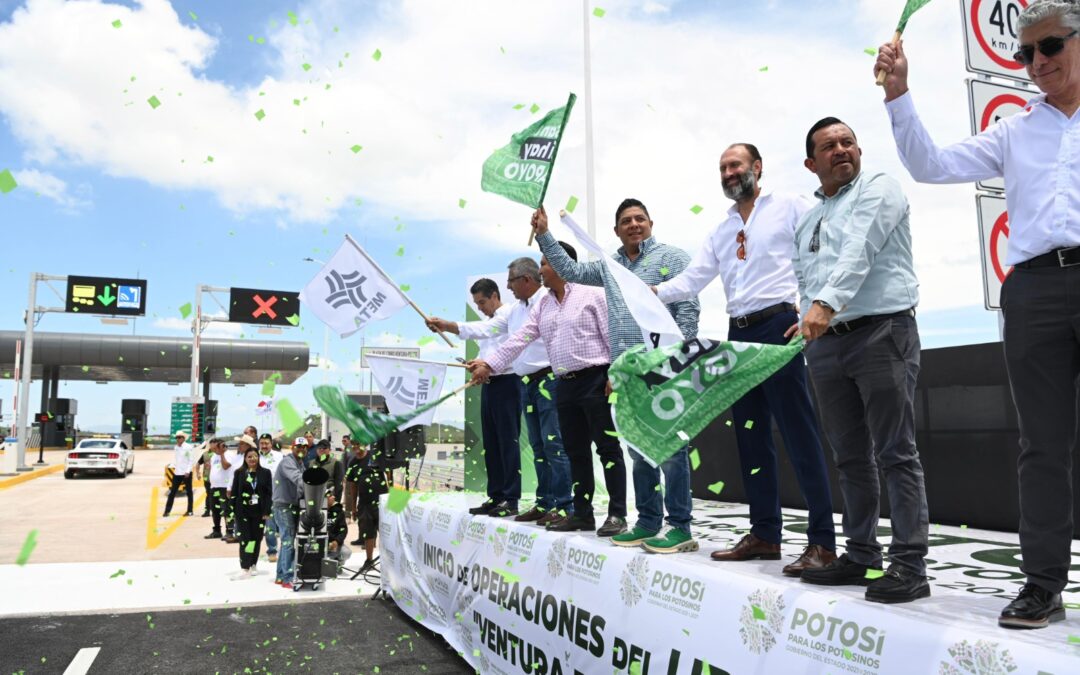 RICARDO GALLARDO PONE EN OPERACIÓN PRIMER TRAMO DE NUEVA AUTOPISTA A MATEHUALA