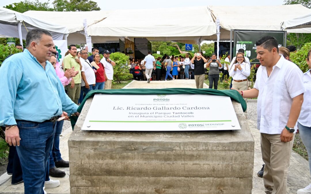 RICARDO GALLARDO RESCATA PARQUE TANTOCOB