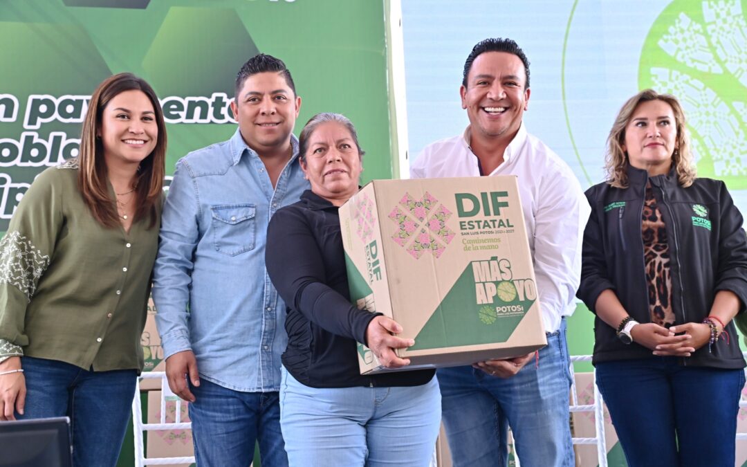 AGRADECEN FAMILIAS APOYO DE RICARDO GALLARDO CON PROGRAMA SEGURIDAD ALIMENTARIA