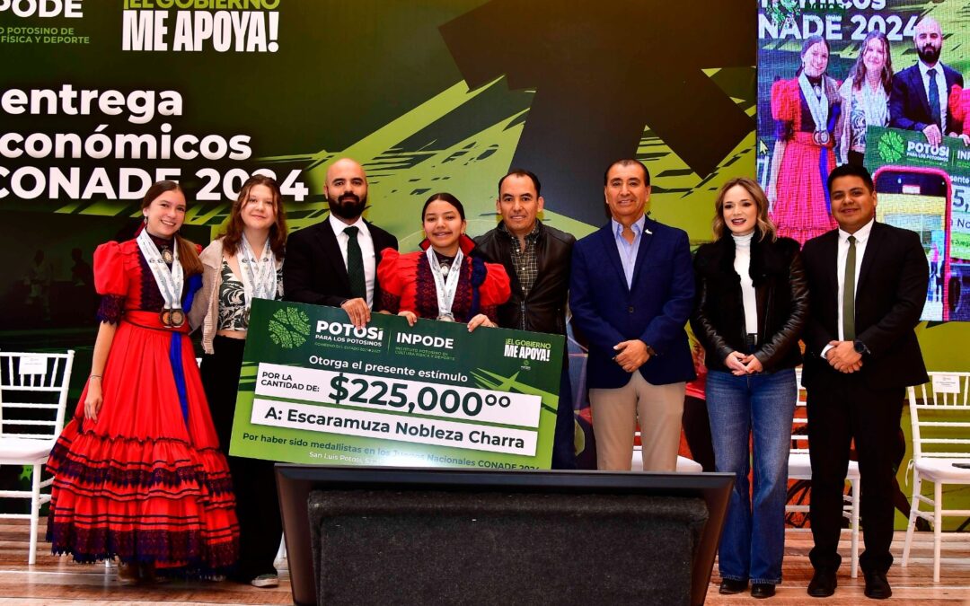 ENTREGA GOBIERNO ESTATAL MÁS APOYO Y ESTÍMULOS ECONÓMICOS A DEPORTISTAS• Los reconocimientos fueron entregados a ganadores de medalla en eventos Conade