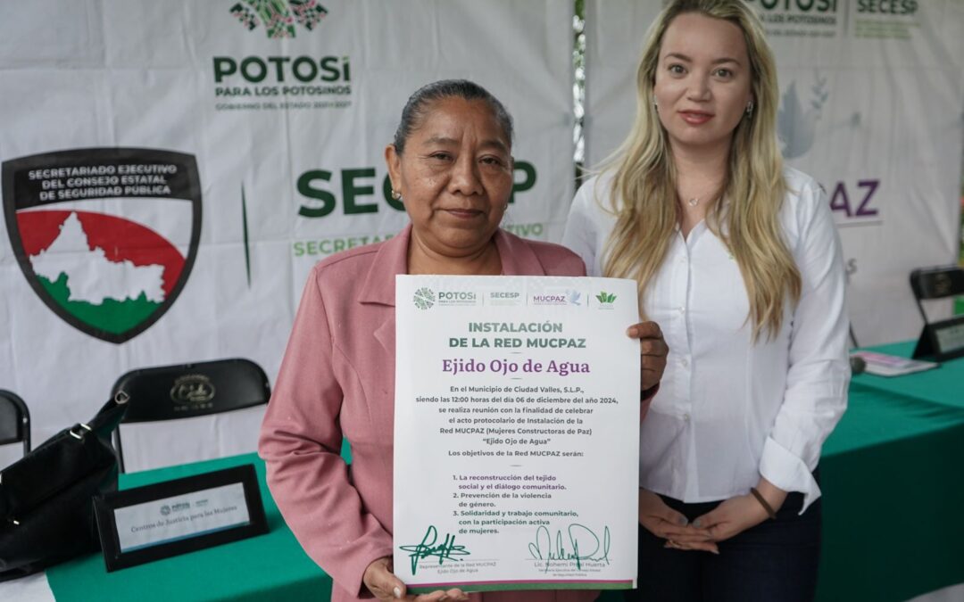 EJECUTIVO ESTATAL INSTALA NUEVA RED DE MUJERES CONSTRUCTORAS DE PAZ• El SECESP coordinada 24 redes en las cuatro regiones