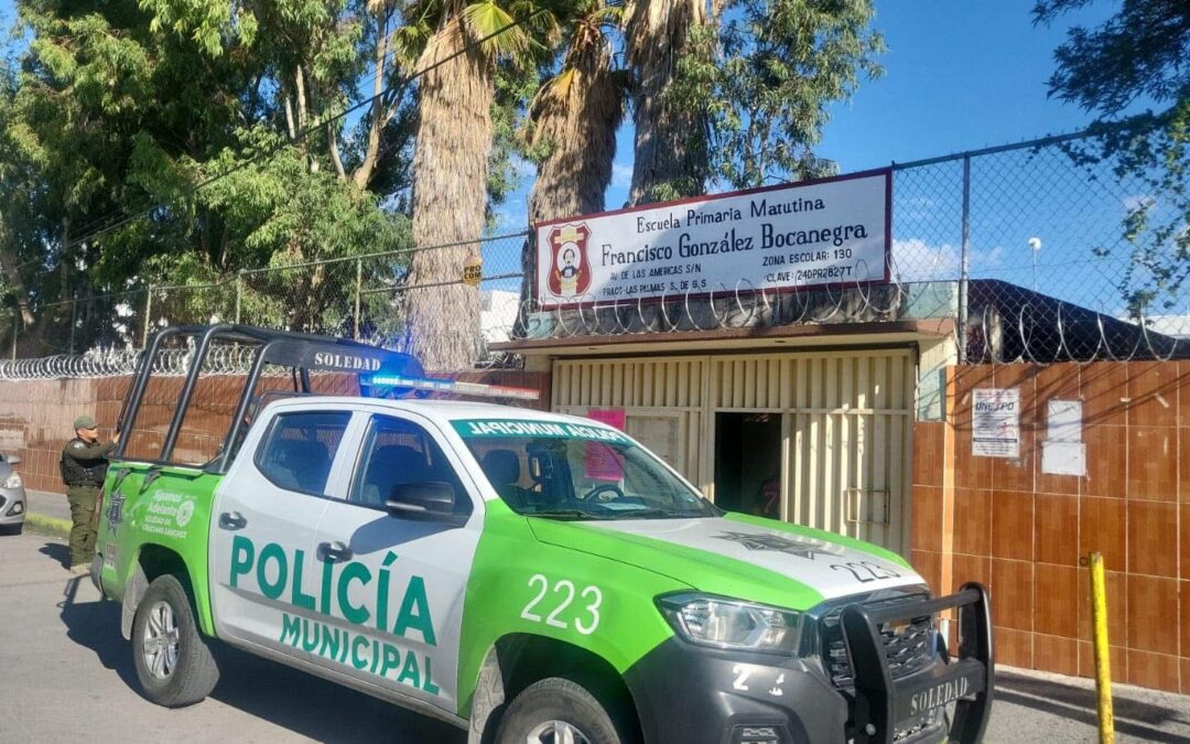 AYUNTAMIENTO DE SOLEDAD GARANTIZA LA SEGURIDAD DE ESCUELAS DURANTE EL PERIODO VACACIONAL