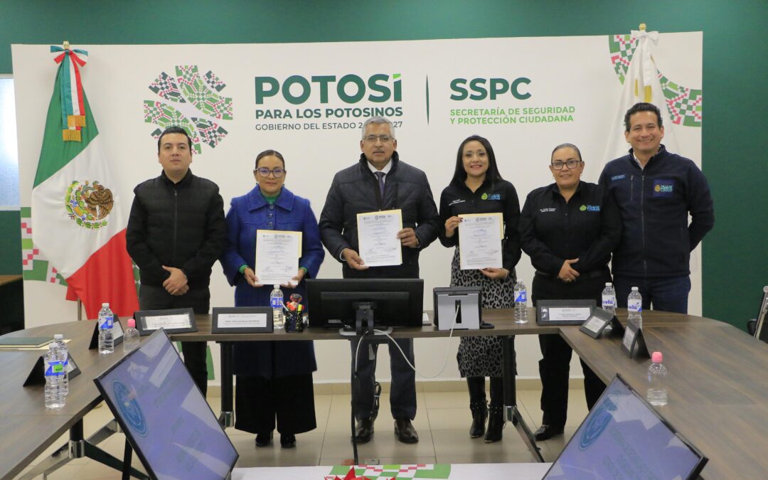 VILLA DE POZOS FIRMA CONVENIO CON SSPC PARA LA PROFESIONALIZACIÓN DE POLICÍAS