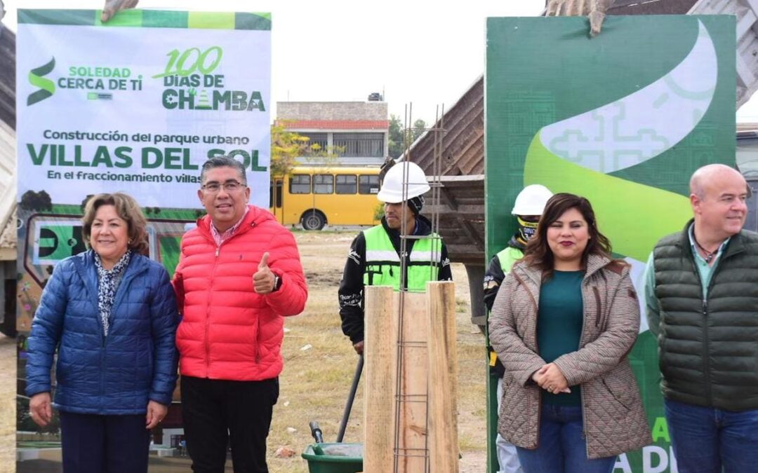 EN PRIMEROS “100 DÍAS DE CHAMBA”, SOLEDAD DE G. S. REFUERZA TEJIDO SOCIAL CON NUEVOS PARQUES URBANOS