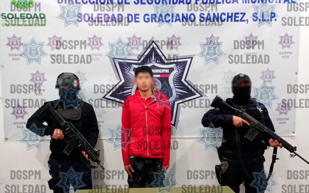 POLICÍAS DE SOLEDAD CAPTURAN A OBJETIVO PRIORITARIO GENERADOR DE INCIDENCIA DELICTIVA