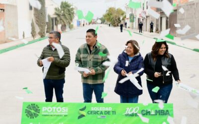 RICARDO GALLARDO ENTREGA TRANSFORMACIÓN DE RANCHO BLANCO, EN SOLEDAD• Con inversión superior a los 36 millones de pesos, mejora calidad de vida de más de cinco mil familias con infraestructura urbana