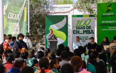 ALCALDE JUAN MANUEL NAVARRO ARRANCA IMPORTANTES OBRAS ESCOLARES EN TELESECUNDARIA, EN EL ZAPOTE