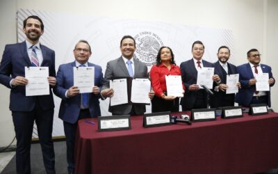 CEEPAC firma convenio con los tres poderes del estado para la Elección Local Del Poder Judicial 2025