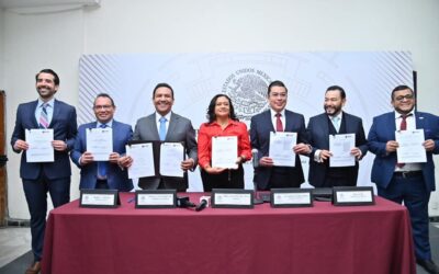 GOBIERNO ESTATAL FORTALECE LA DEMOCRACIA Y LA PARTICIPACIÓN CIUDADANA• Firma de convenio de los tres Poderes del Estado da seguimiento al Proceso Electoral Extraordinario 2025