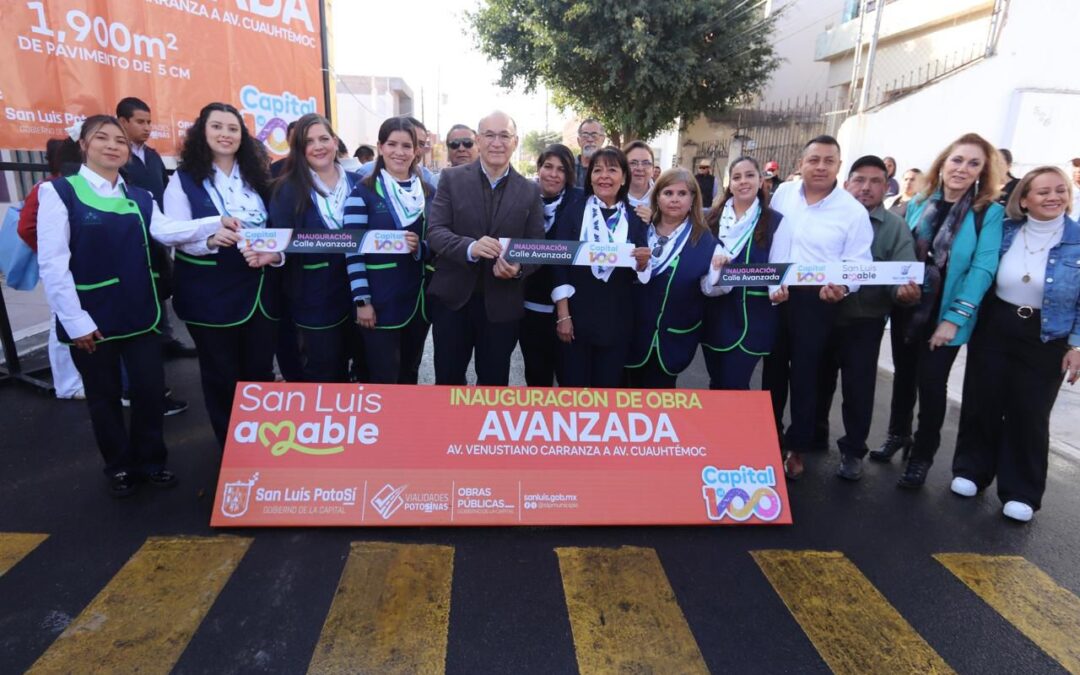 Nuevo rostro a la calle Avanzada; Alcalde Galindo anuncia segunda etapa