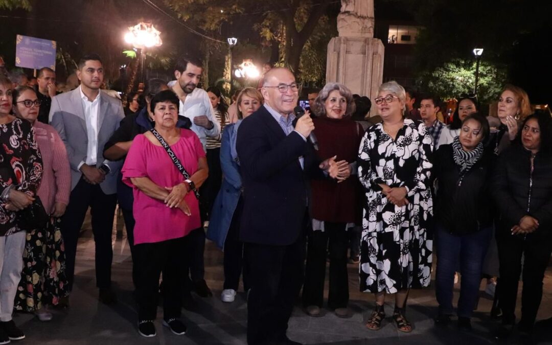 Luz y seguridad para Tequis: Alcalde Galindo enciende Alumbrado Táctico