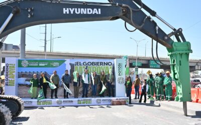 RICARDO GALLARDO ARRANCA CONSTRUCCIÓN DE GRAN PUENTE VEHICULAR EN CIRCUITO POTOSÍ• En Circuito Potosí y Bulevar Valle de los Fantasma, con tres carriles, tres pisos y un kilómetro de longitud, será el más grande del estado