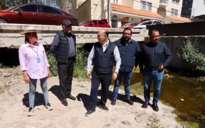 Alcalde Galindo supervisa afluentes de canales pluviales